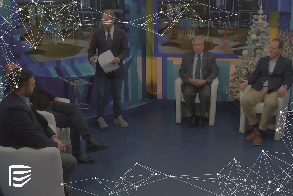 Vincenzo Settimo, Cristiano Sain, Pompeo Tria ed Enzo Chessa si confrontano nello studio di telequattro sul progetto dell'ex palazzo delle poste a trieste